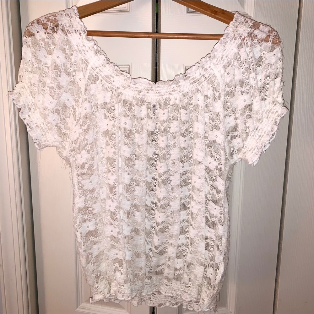 White Lace Shirt